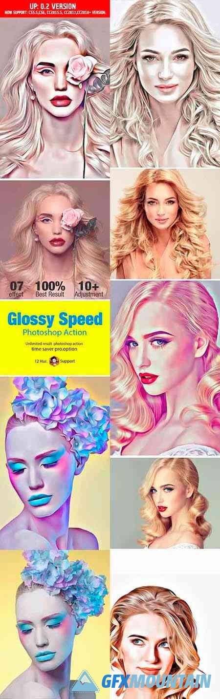 Glossy Speed Art Action 21189938
