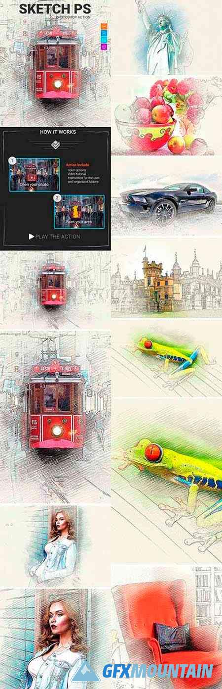 Sketch ps Photoshop Action 21080099