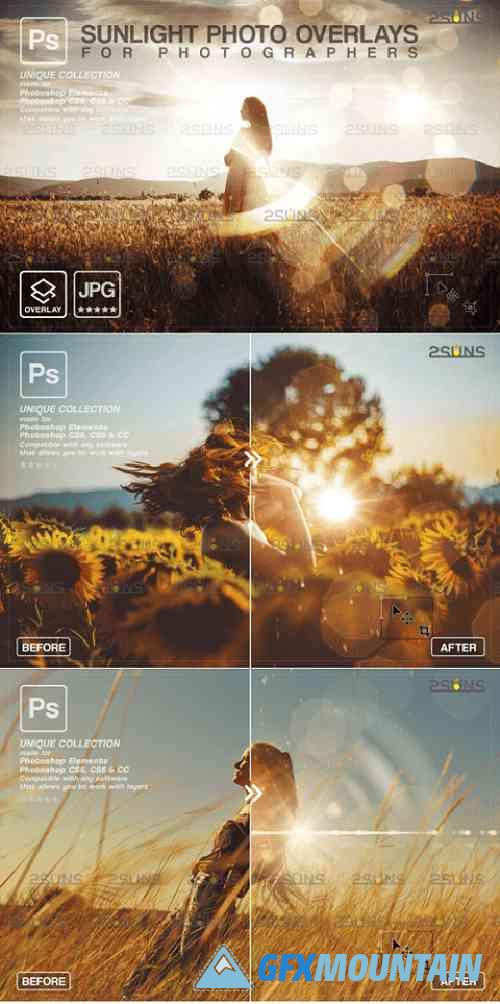 Sunshine Overlays & Photoshop Overlay