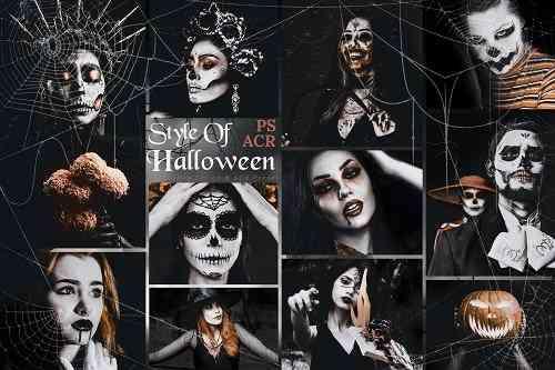10 Style Of Halloween Photoshop Actions And ACR Presets