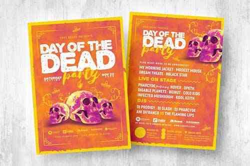 Day of The Dead Flyer/ Poster/ Menu