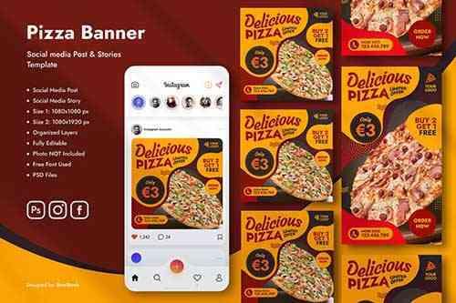 Pizza Social Media Banner