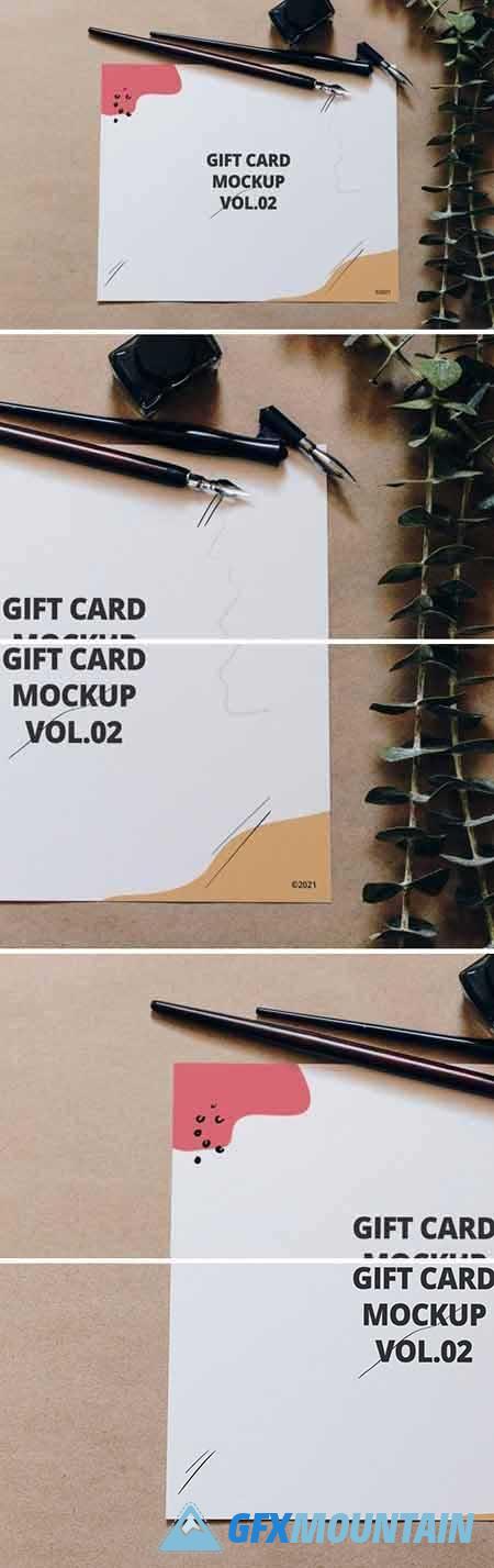 Gift Card Mockup Vol.02