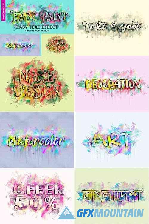 Watercolor Text Paint Plugin 6390155