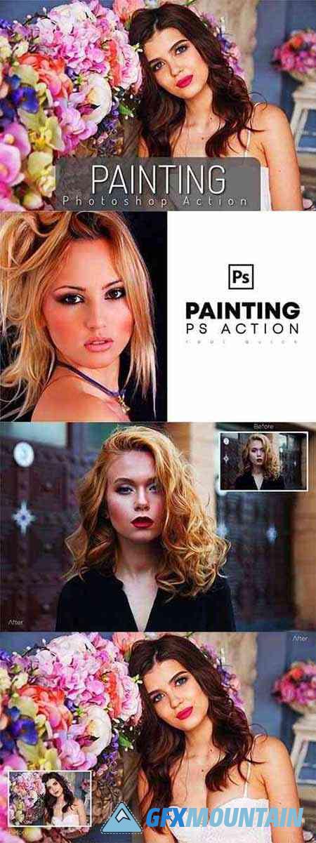 Painting Photoshop Action 6137347