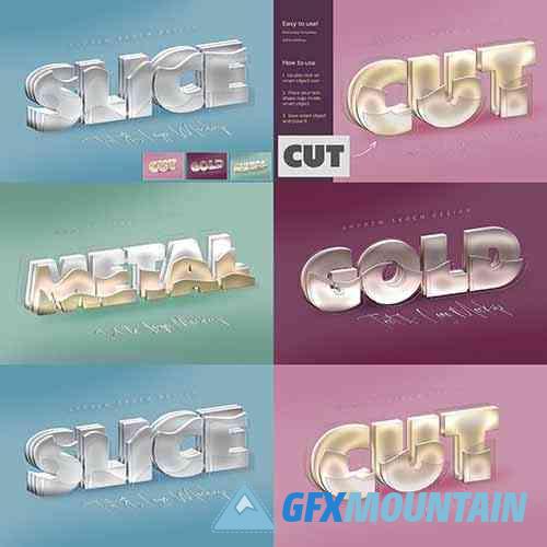 Sliced Metal Mockups