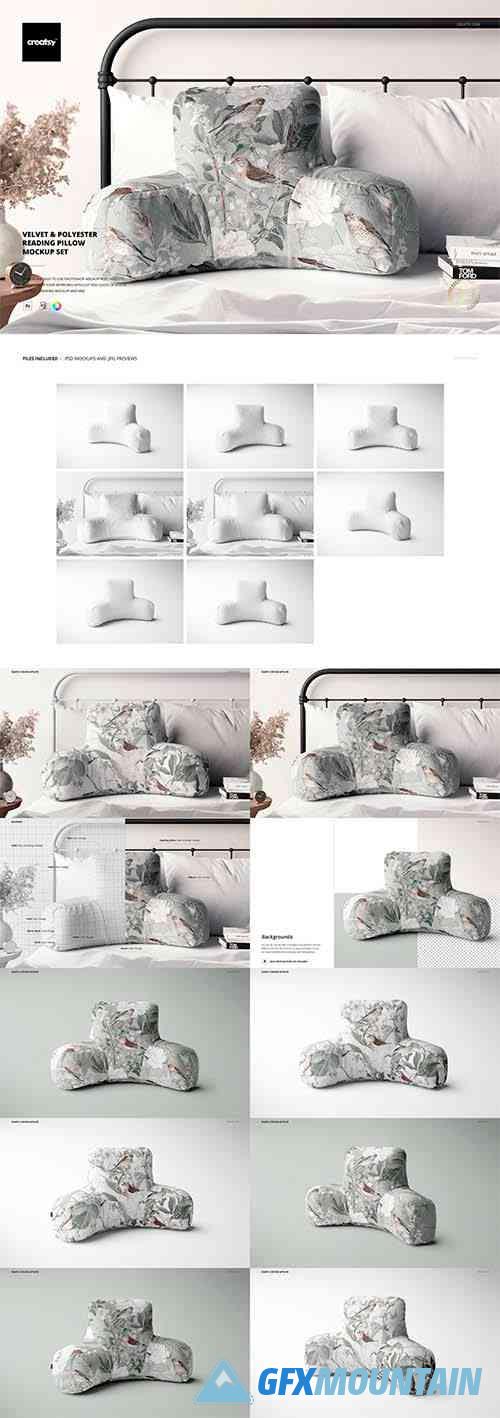 Reading Pillow Mockup Set 6494376