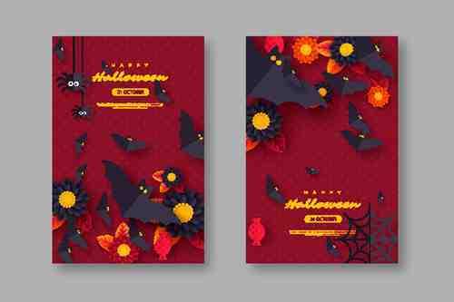 Halloween holiday background vector illustrations