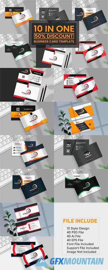 Creative Business Card Design Bundle Vol4 Corporate Identity