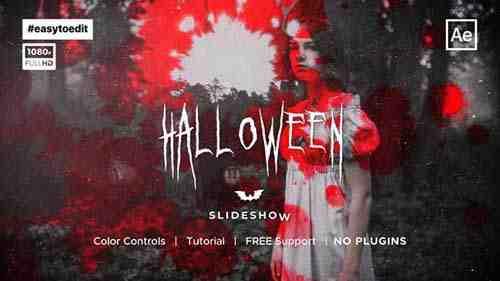 Halloween Slideshow Template 34132750