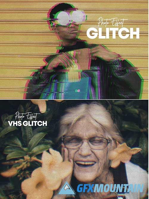 Glitch photo effect