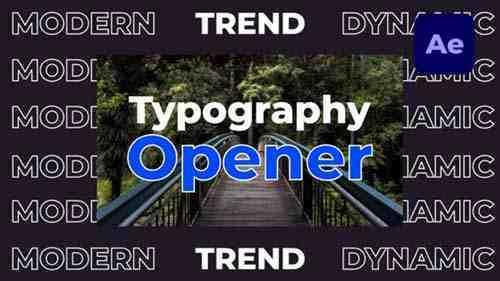 Dynamic Fast Typography Opener 34034375