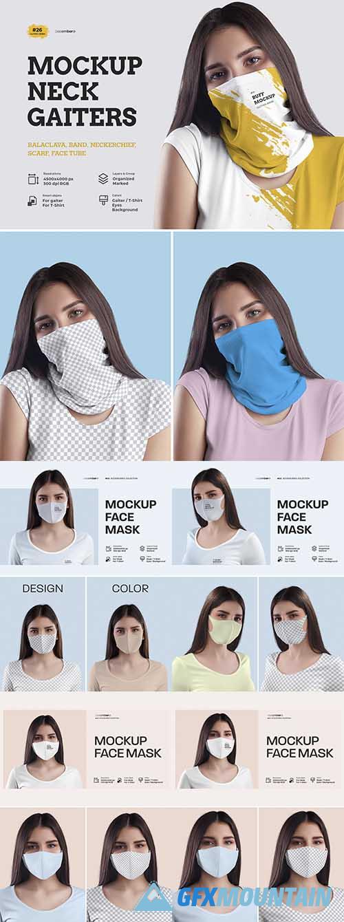 Mockup face mask design