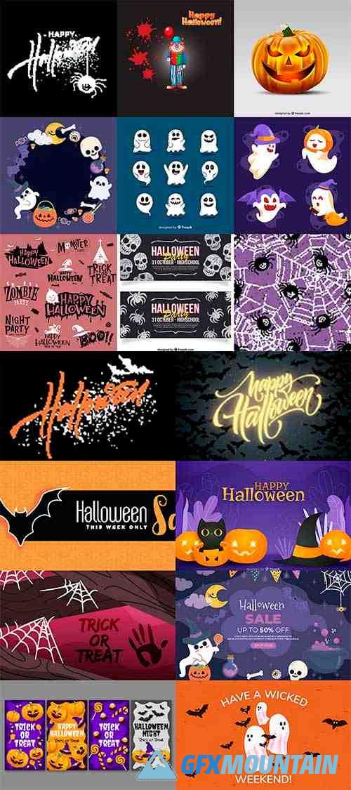 Happy halloween celebration collection