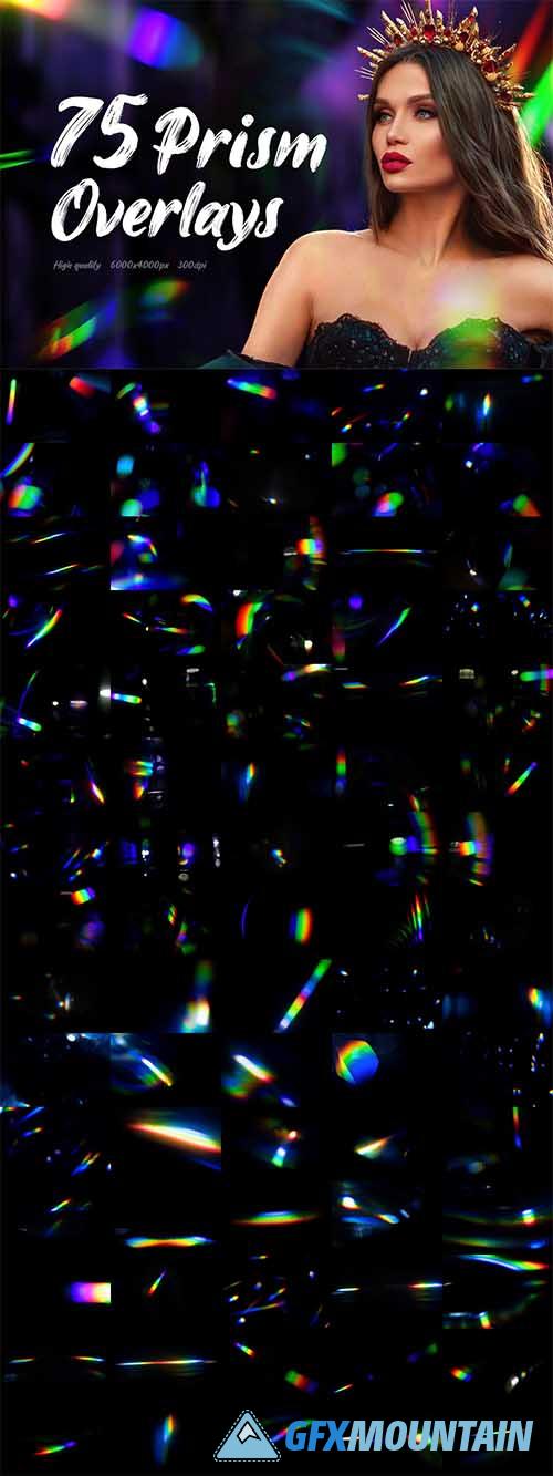 75 Rainbow Prism Overlays Pack