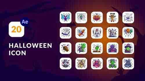 Halloween Animation Icons | After Effects 34127030