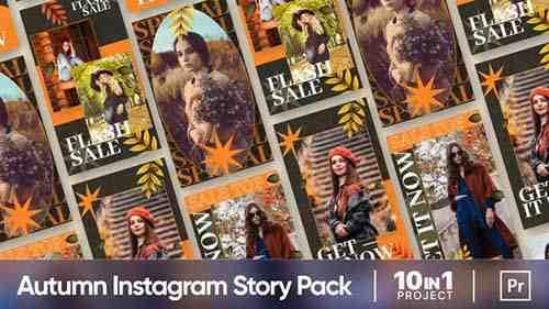 Autumn Vibes Sale Promo | Instagram Story Pack (MOGRT) - 34468766