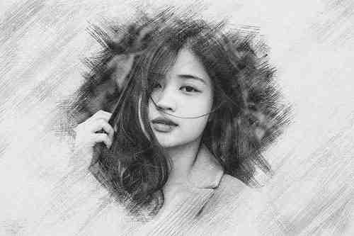 Pencil Drawing Photo Effect - 6606274