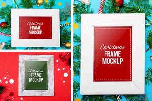 Christmas Frame Mockup Set