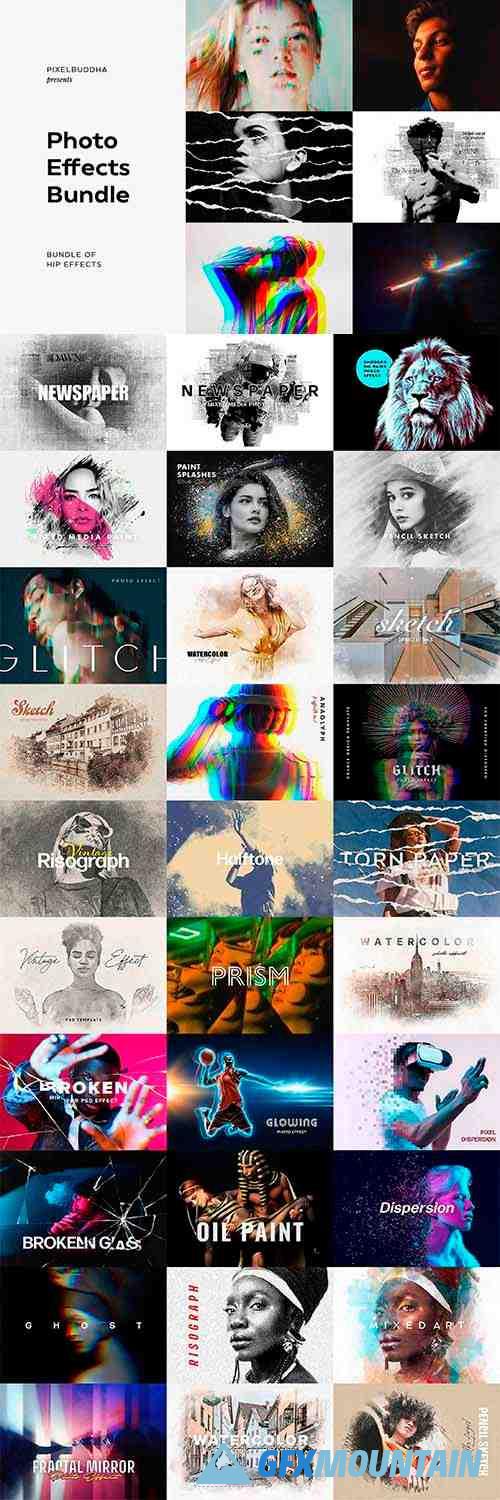 30 Hip Photo Effects Bundle 6452792