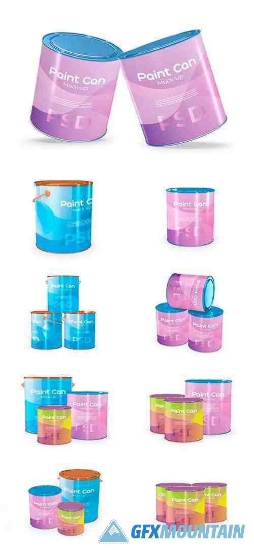 Paint can mockup