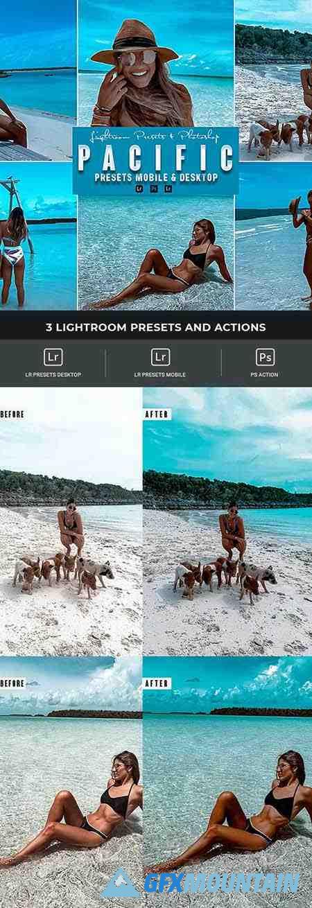 Pacific Photoshop Action & Lightrom Presets - 34896977