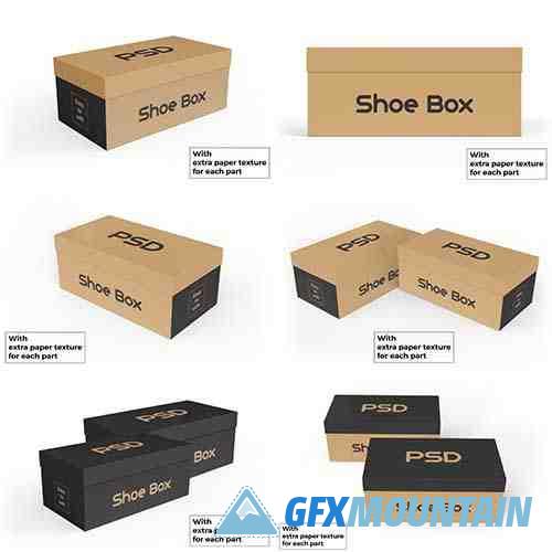 Shoe box mockup