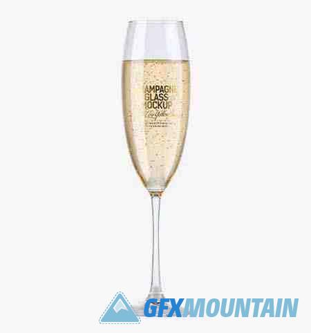 Champagne Glass Mockup