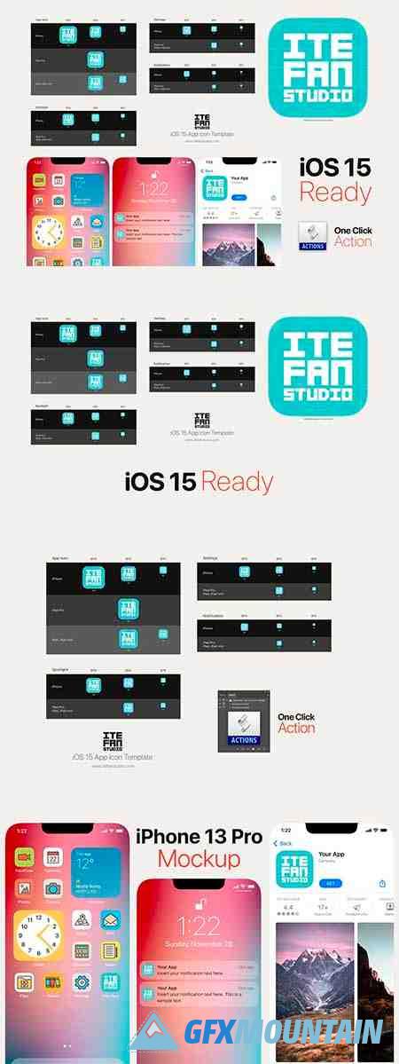 iOS 15 App Icon Template