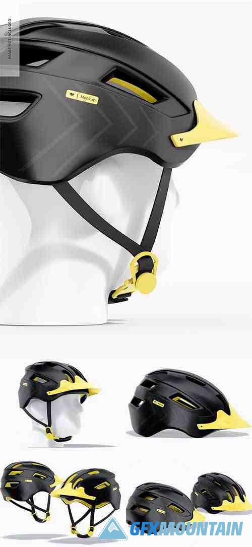Cycling helmets mockup