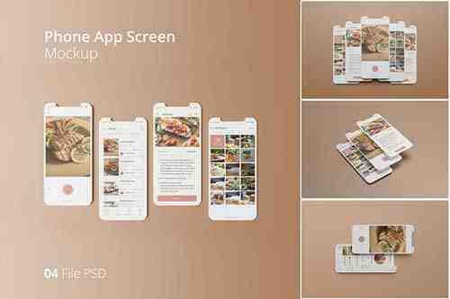 Phone App Screen Mockup