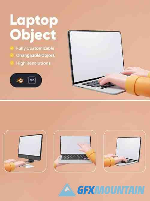 Laptop 3D Object