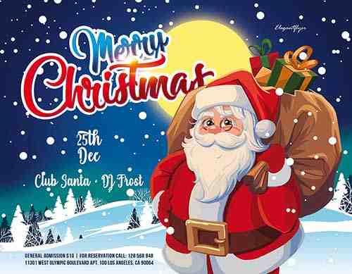 Christmas Party Premium PSD Flyer Template