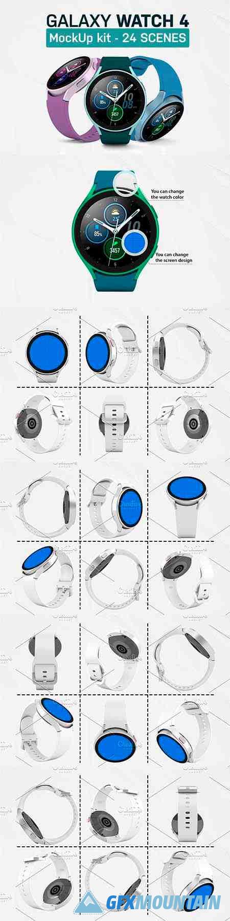 Galaxy Watch 4 Kit Mockup - 6738247