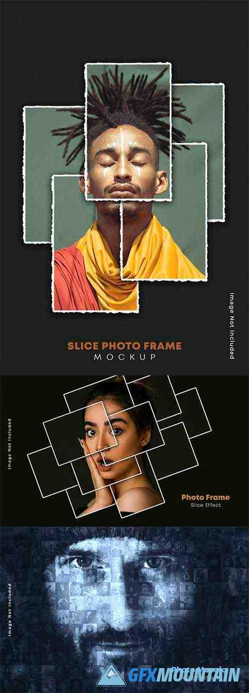 Photo frame slice effect