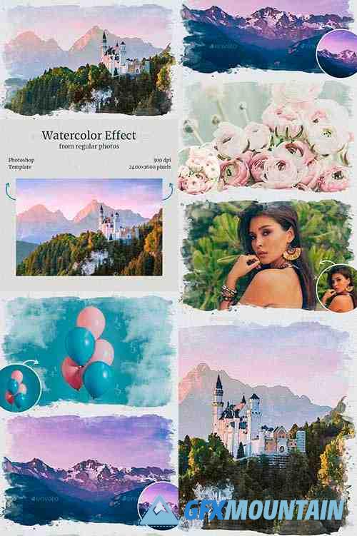 Watercolor from Photo Template - 31394789