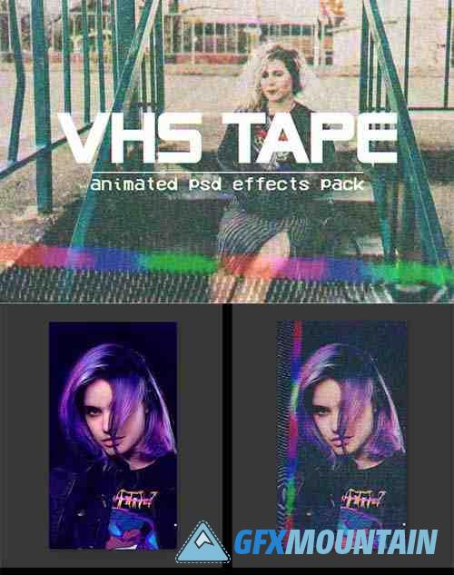 VHS Tape - Animated PSD Effects Pack - 4041469
