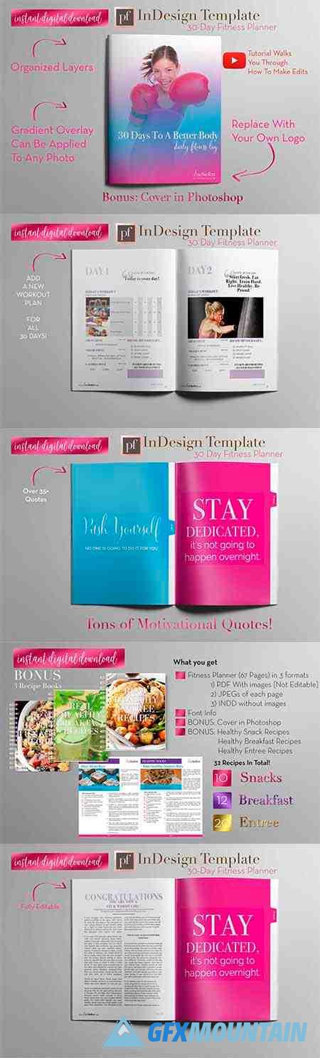 Fitness Planner | InDesign Template 1205805