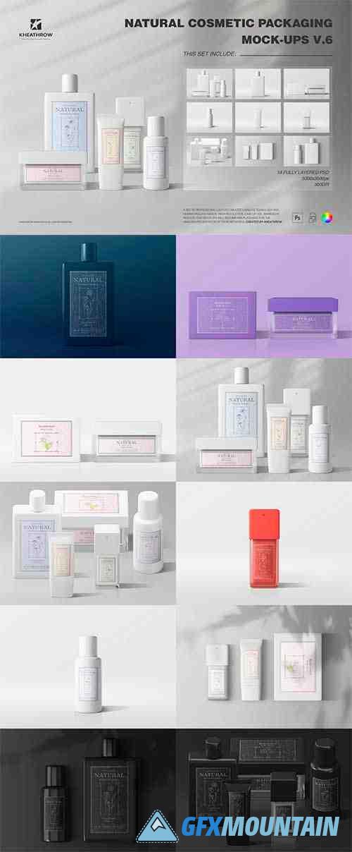 Natural Cosmetic Packaging Mock-Ups Vol.6