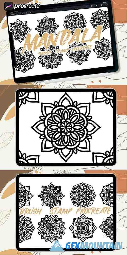 Mandala stamp brush