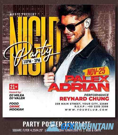 Urban Club Party Flyer 35012854