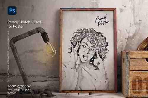 Pencil Effect for Poster