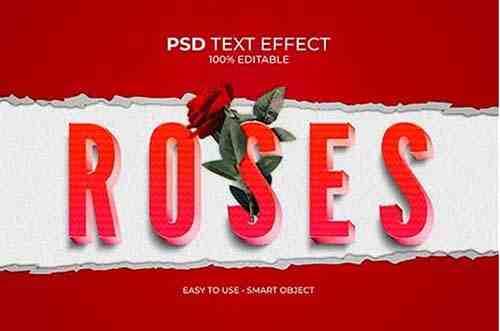 Roses Red Text Effect
