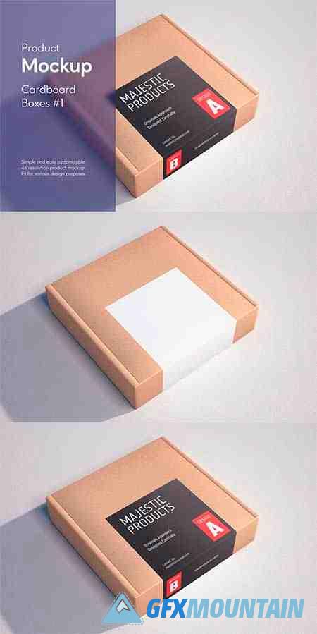 Cardboard Boxes #1 Product Mockup