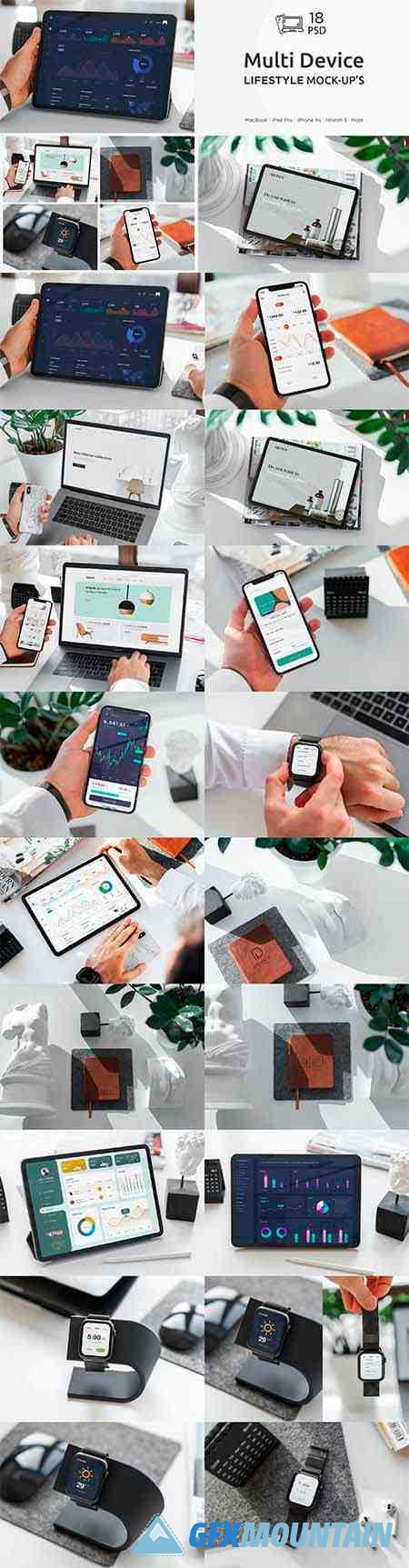 Multi Device Mockup Lifestyle 18 PSD