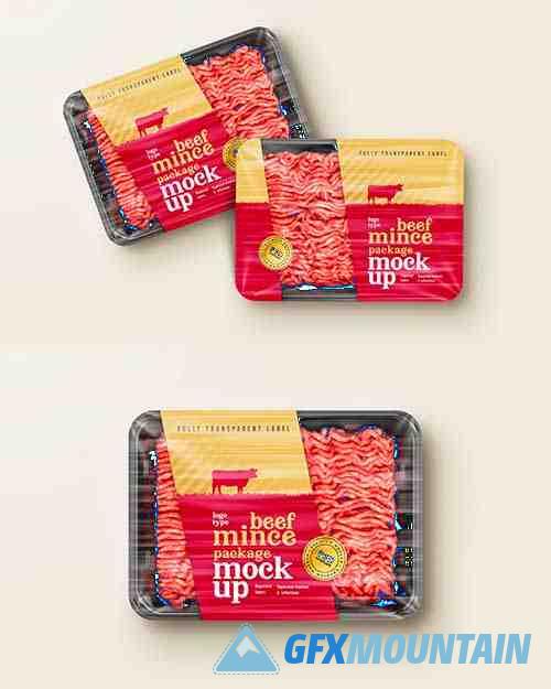 Beef Mince Package Mockup Set - 6985950