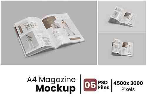 A4 Magazine Mockup 02