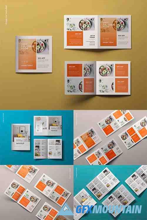 05 Bi Fold Brochure Mockups