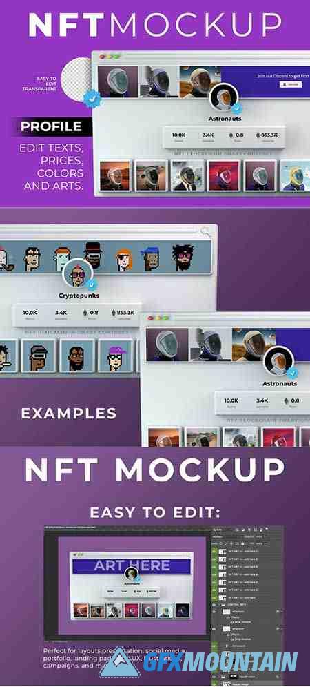NFT Verified Profile Mockup