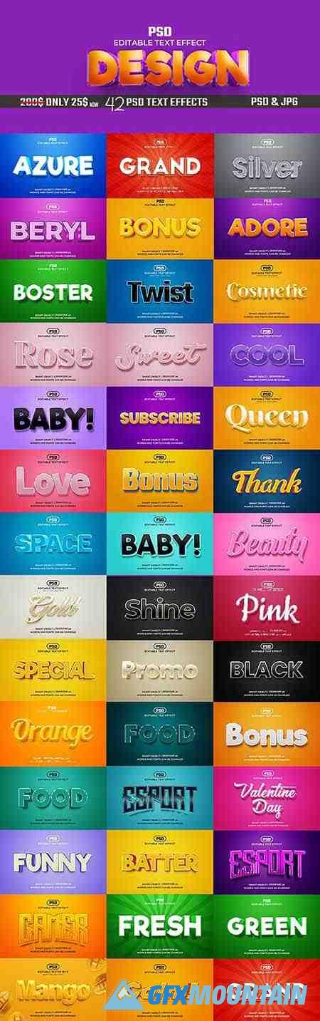 Editable 3D Text Effects Pack 36623860